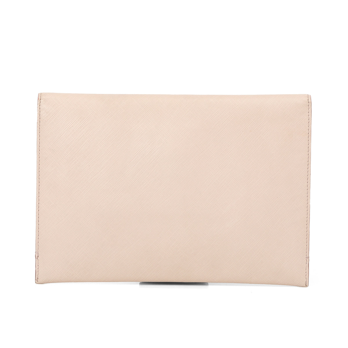 Beige leather Miss Varamah clutch