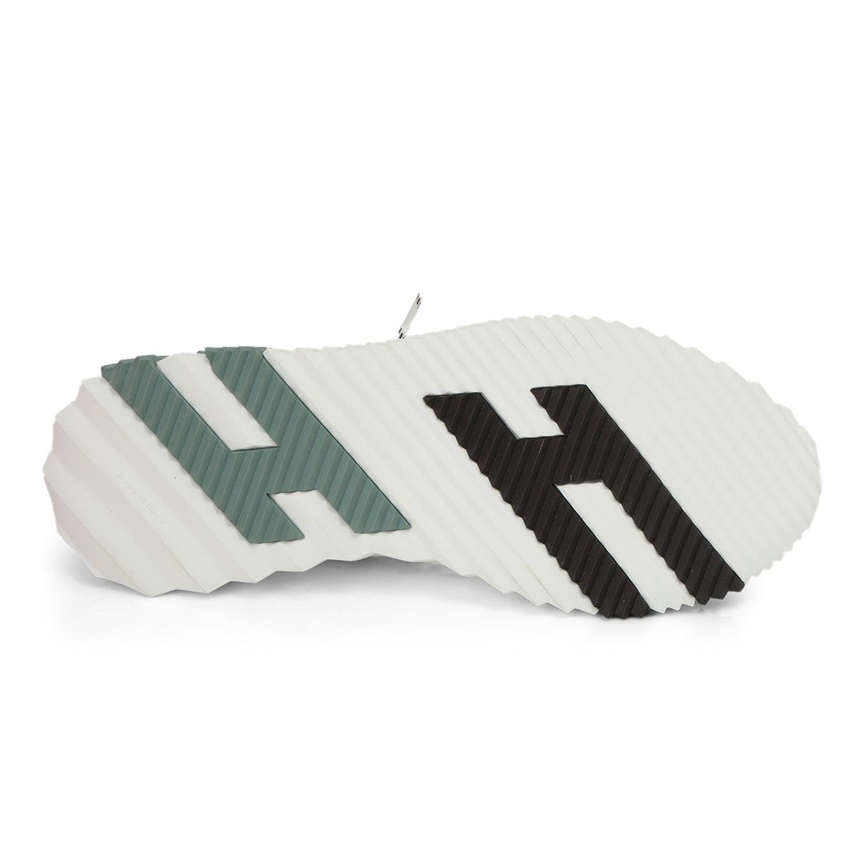 White Knit Fabric Flex Sneakers - 41.5