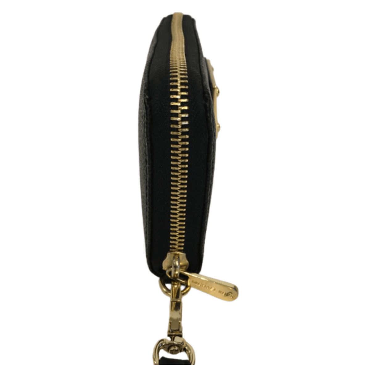 Black Leather Wristlet