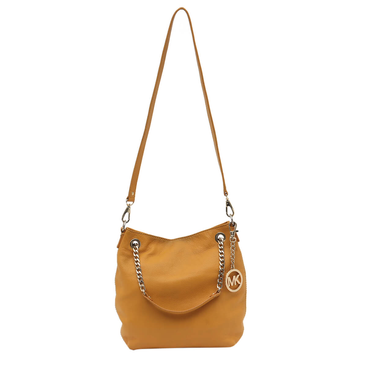 Leather Jet Set Chain Shoulder Bag with Strap