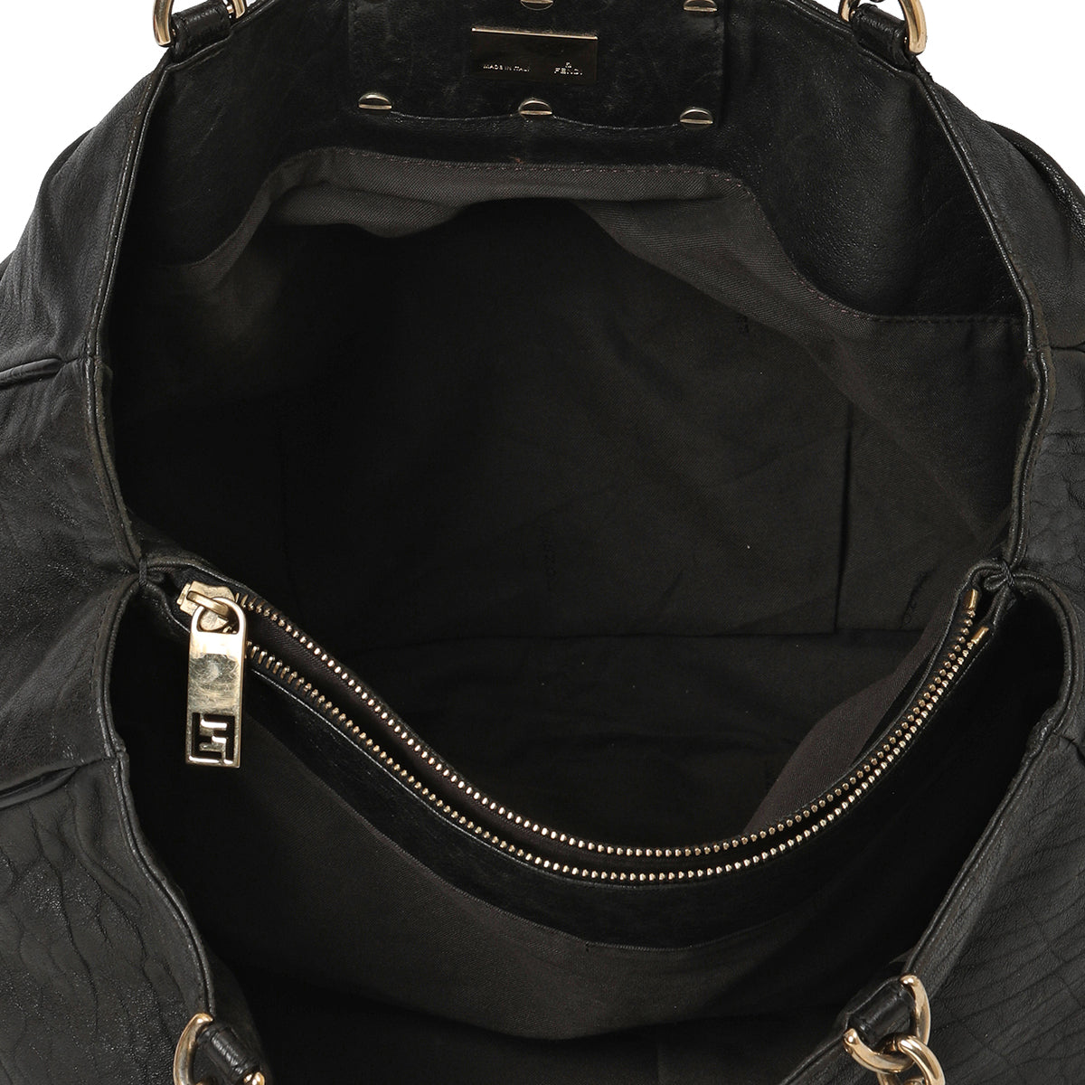 Large Leather Mia Chain Tote Large