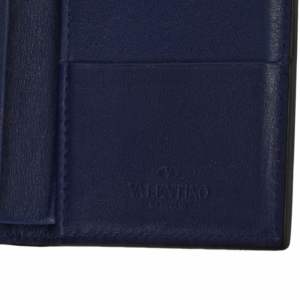 Garavani Blue Leather Pocket Organizer One Size