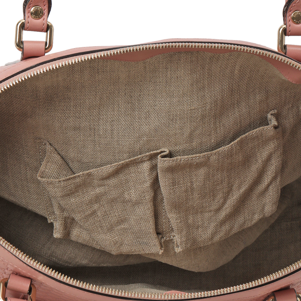 Pink Micro Guccissima Leather Large Dome Satchel