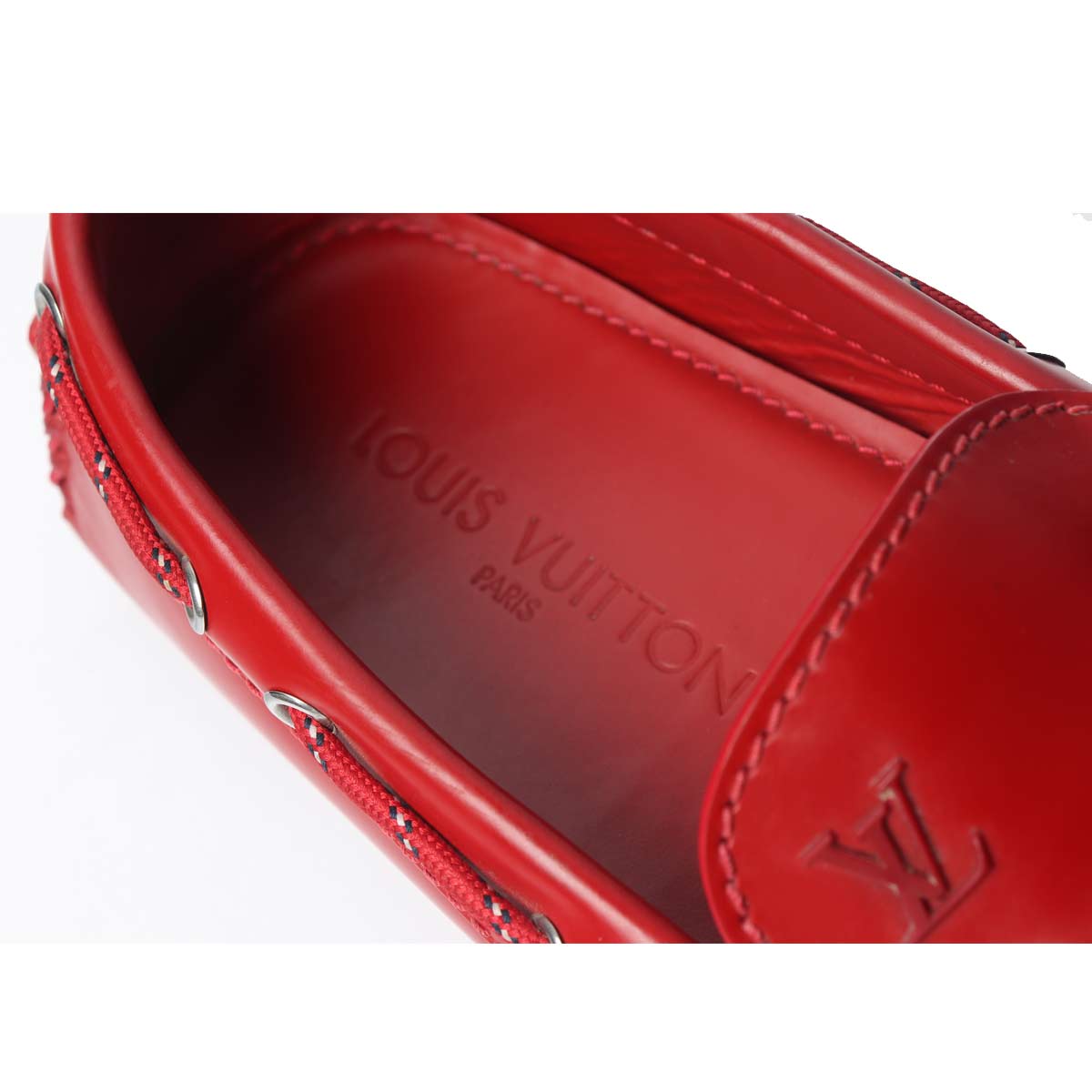Men's Red Leather loafers Size 7.5