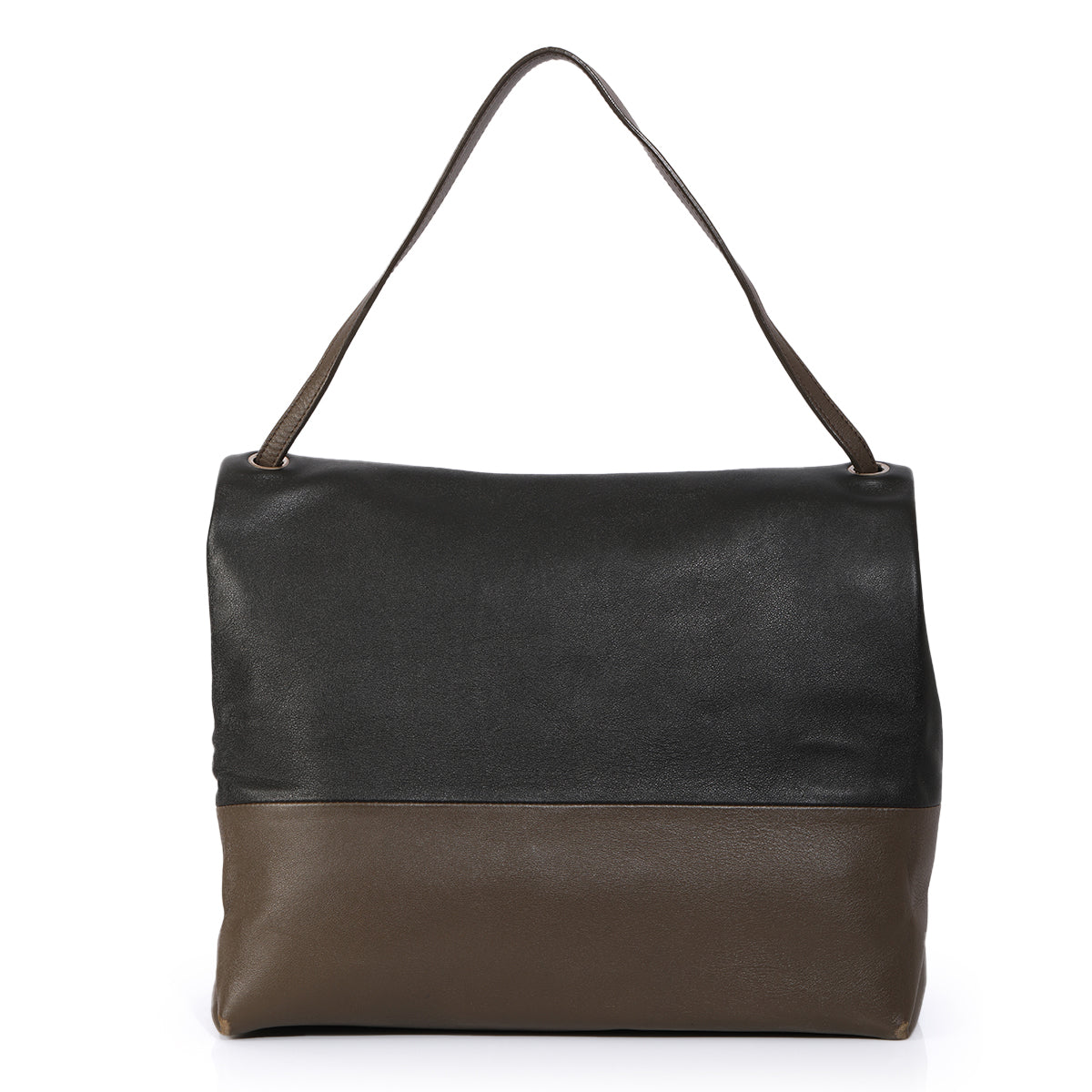 Tri Colour All Soft Leather Shoulder Bag