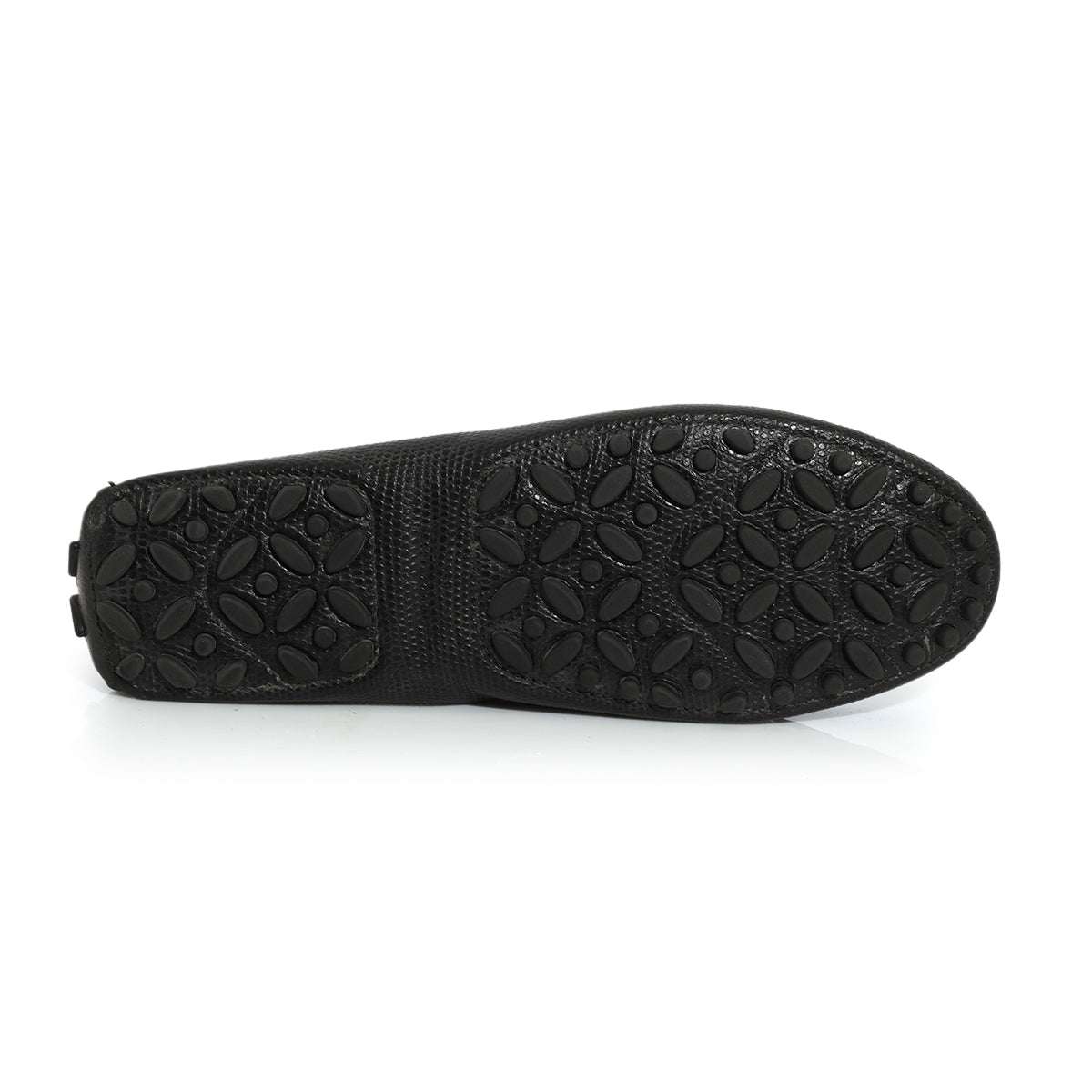 Black Gancini Leather Loafer Size 5M