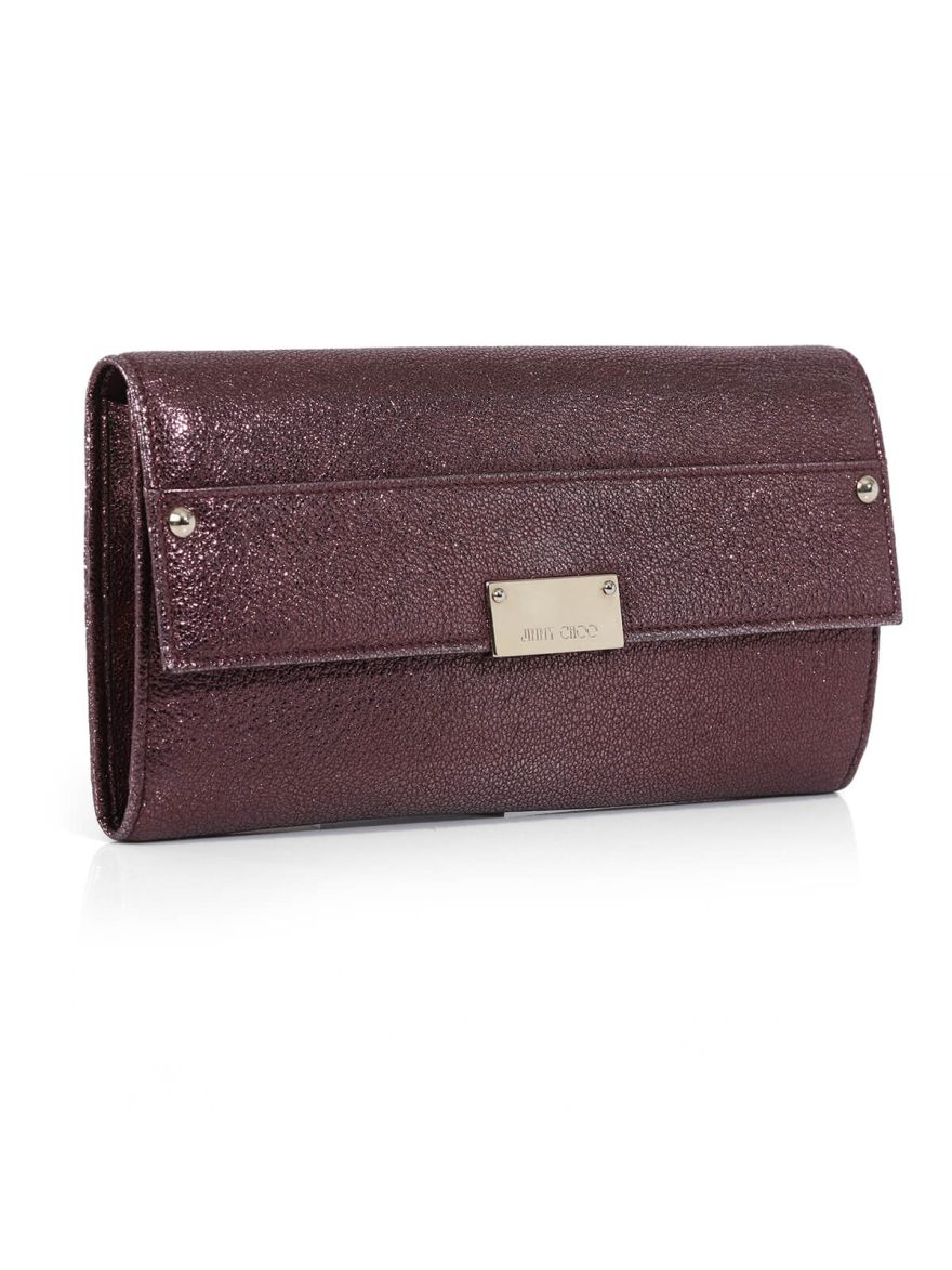 Burgundy Reese Clutch