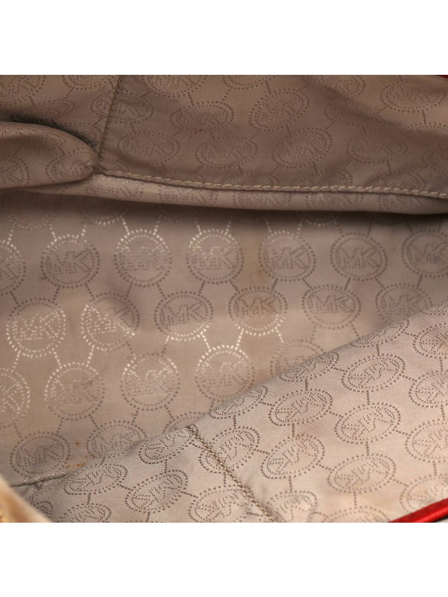 Maroon Leather Tote Bag