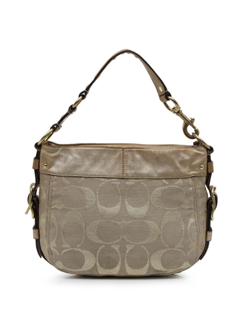 Golden Fabric Shoulder Bag