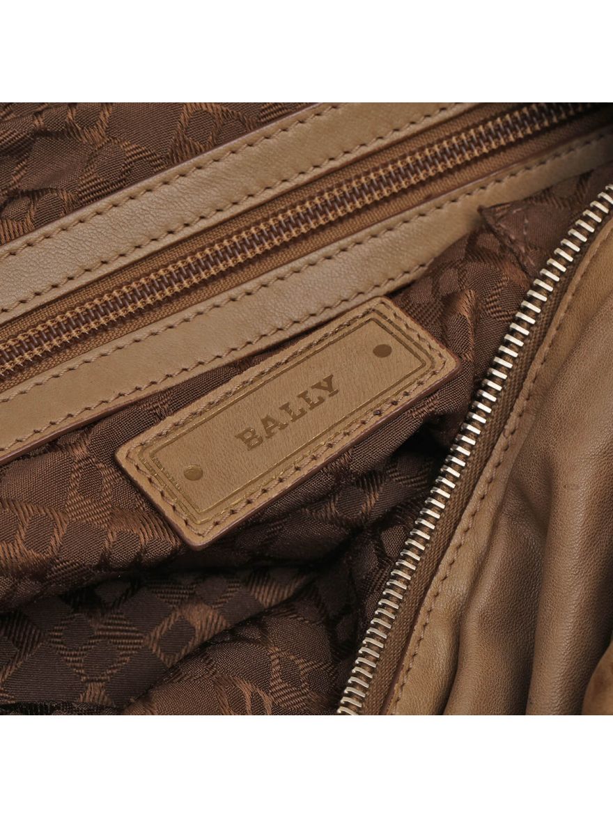 Braided Handle Tan Shoulder Bag