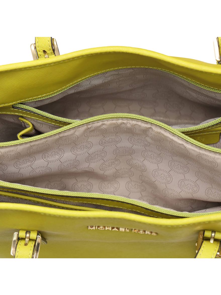 jet set tote bag in green