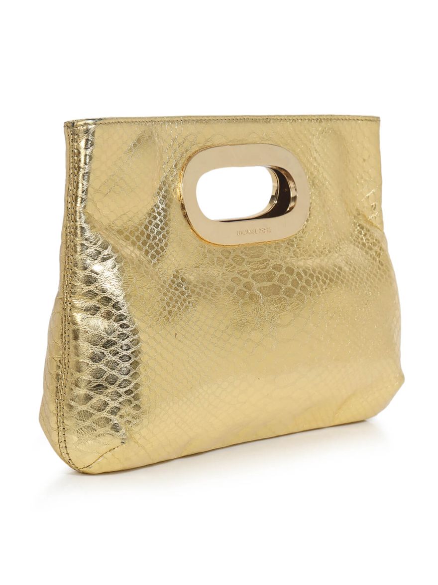 Berkley Golden Leather Clutch