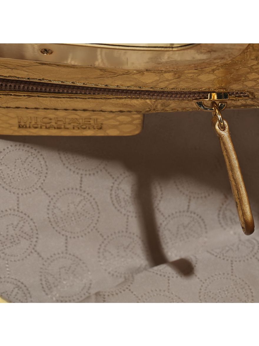 Berkley Golden Leather Clutch