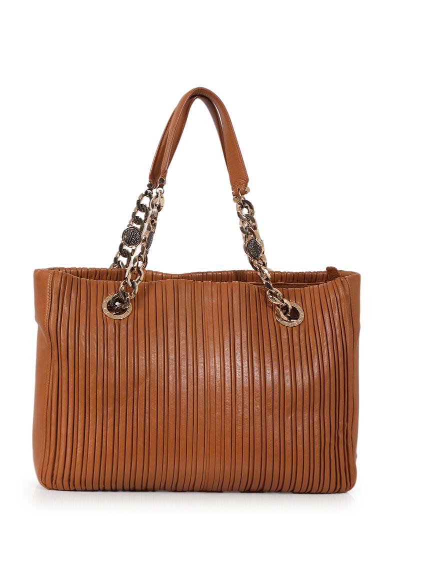 Nappa Plisse Shopping Tote One Size