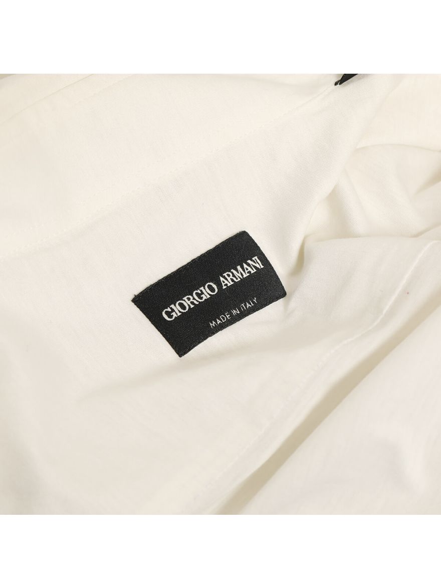 White Cotton Men's Shirt/Size-42