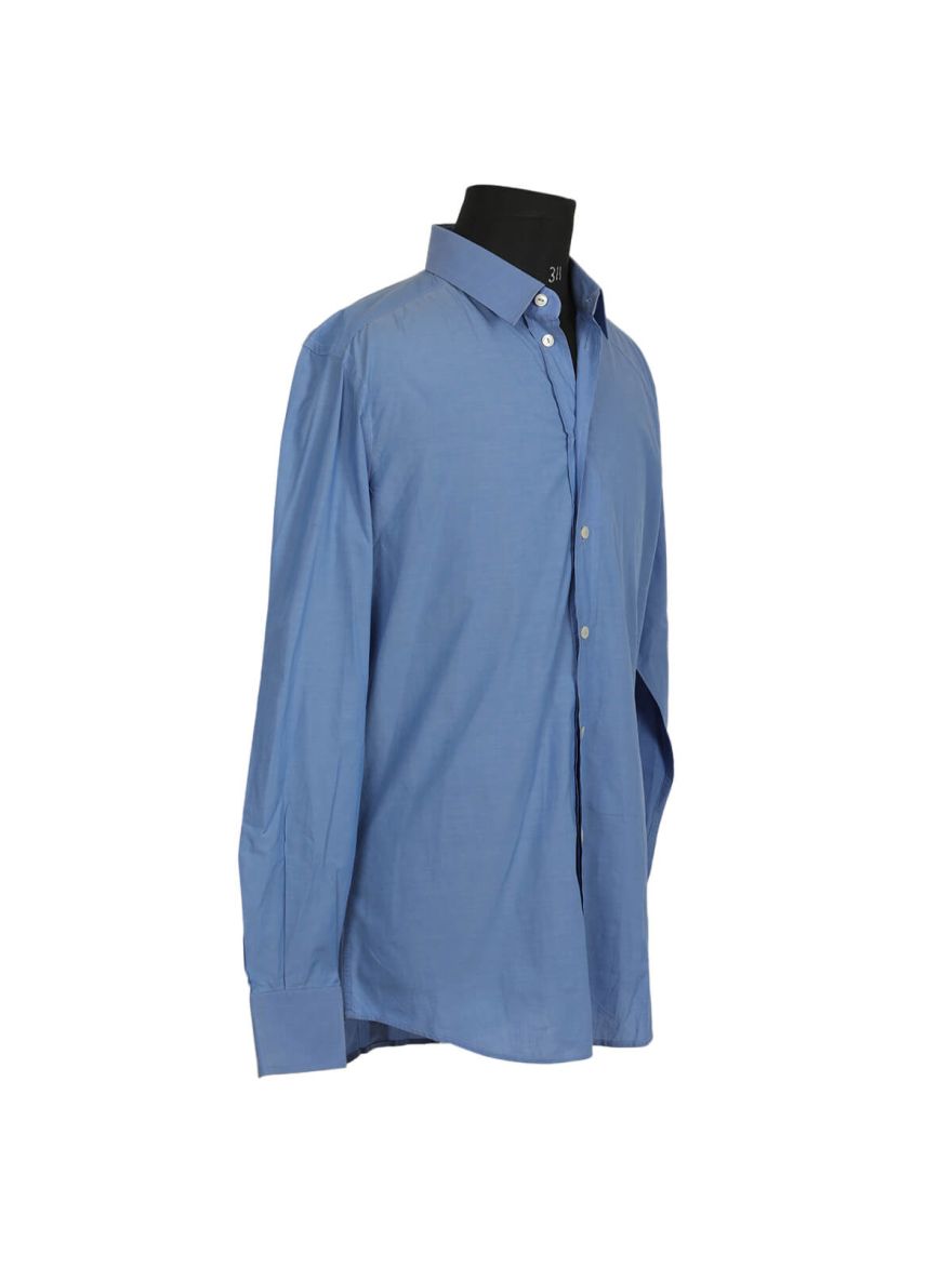 Dark Blue Slim Fit Men's Shirt/Size-42