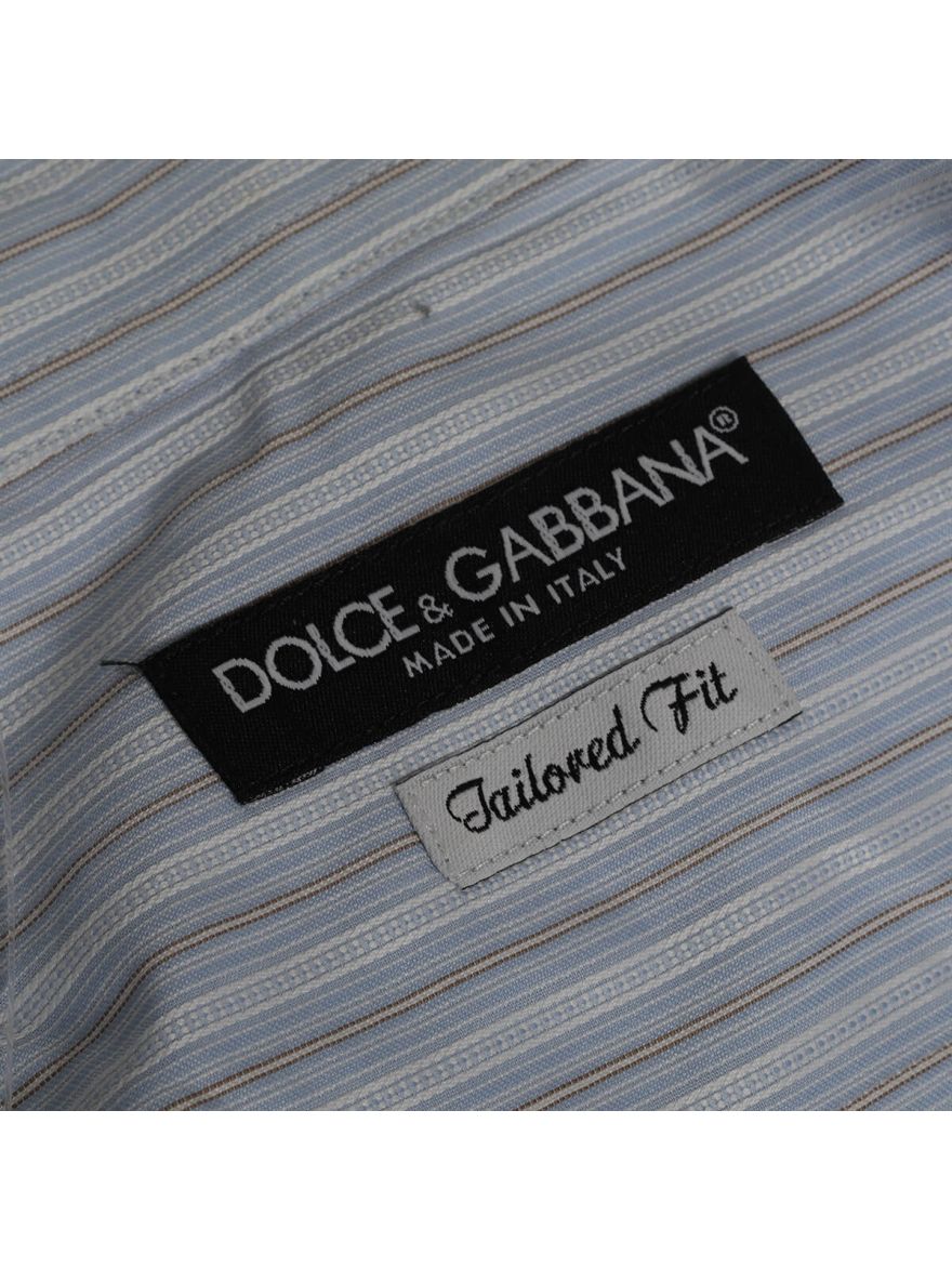 Sky Blue Striped Men's Shirt/Size-42