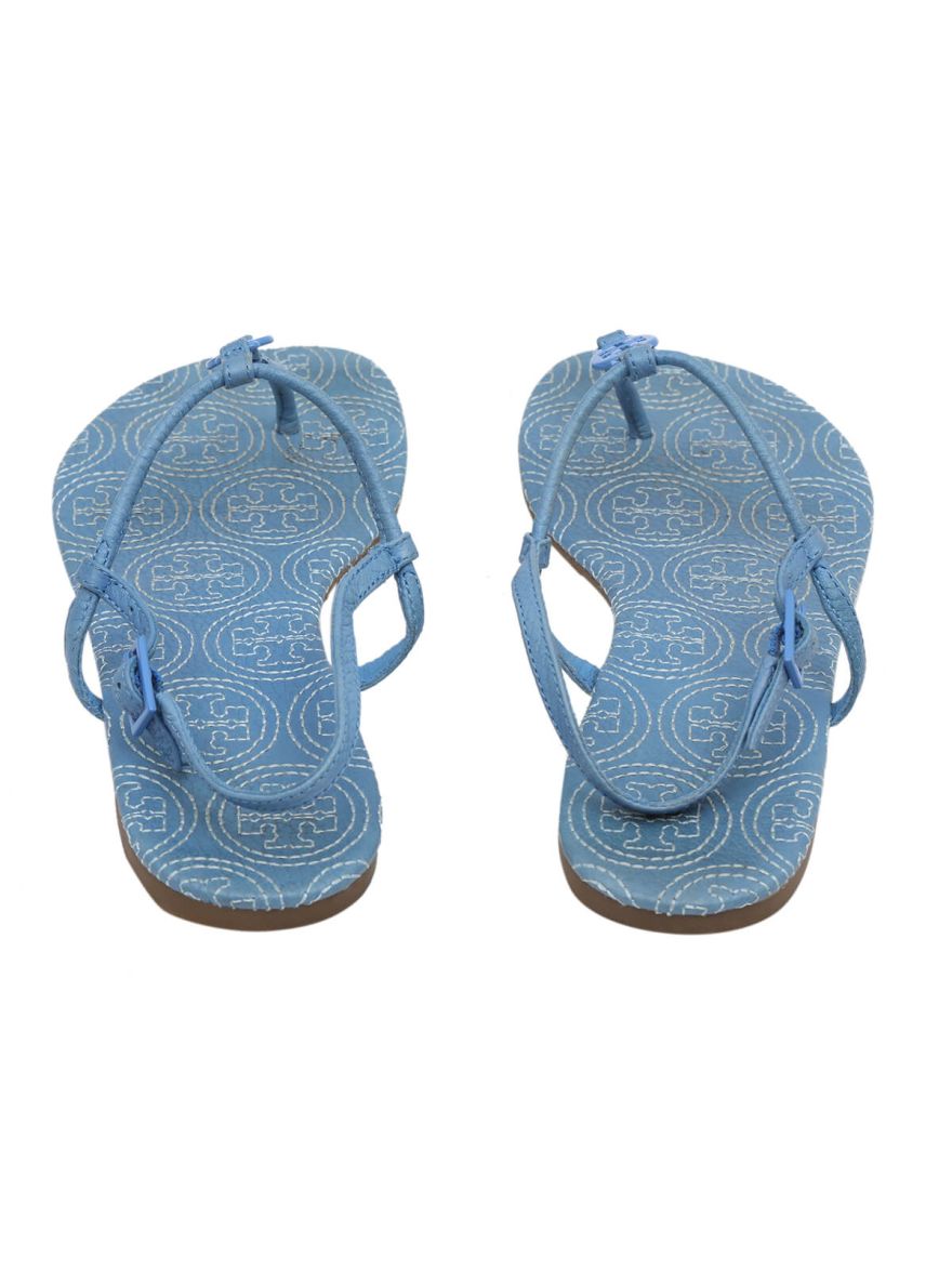 Blue Embroidered Flats/Size-7.5US