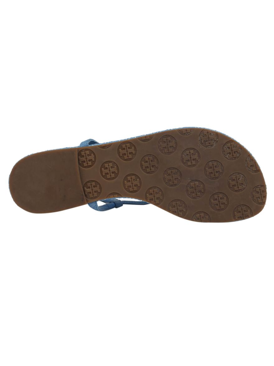 Blue Embroidered Flats/Size-7.5US