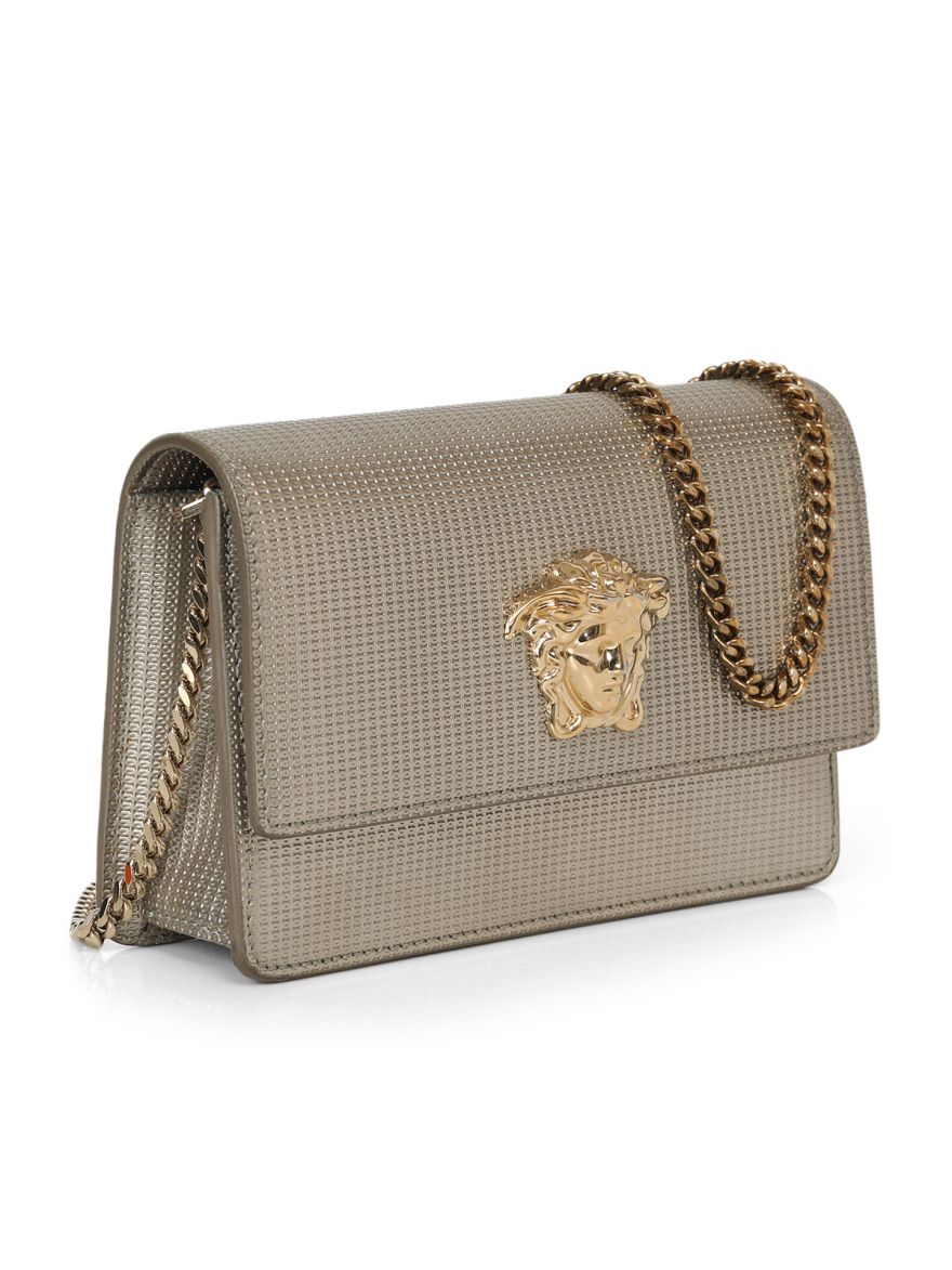 Crystal Embellished Leather Crossbody Bag Medium