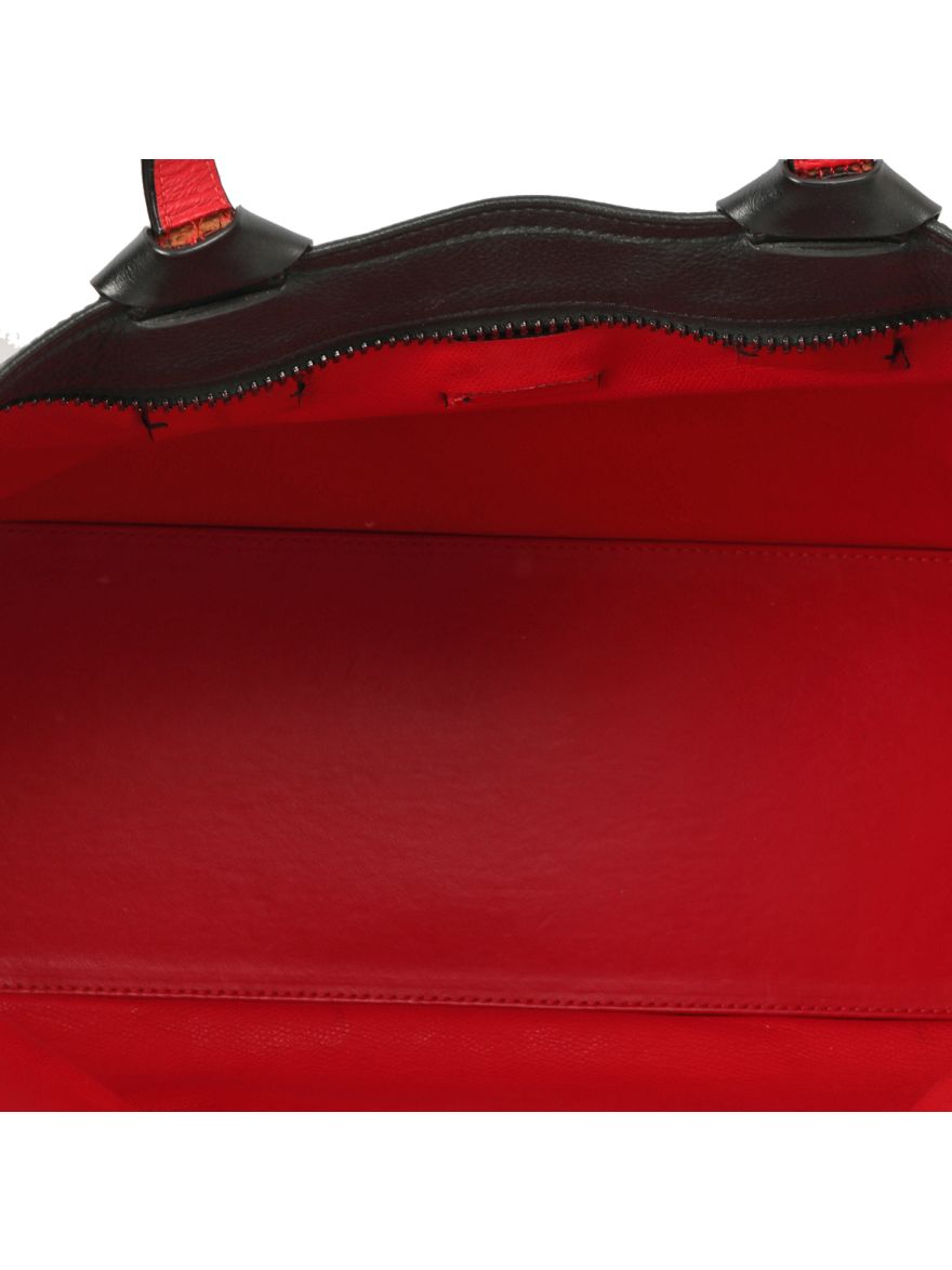 Kabiker Black Leather Tote Large