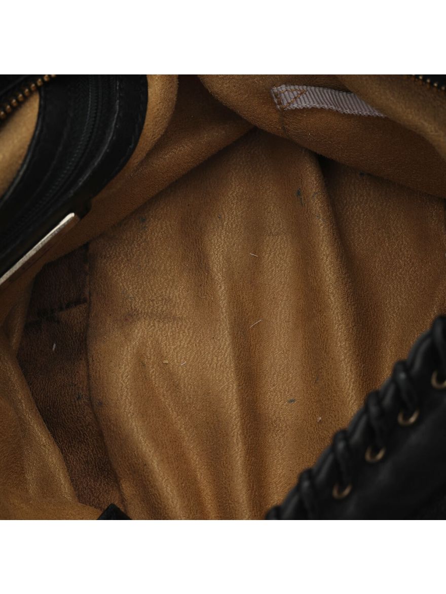 Black Leather Hobo Bag