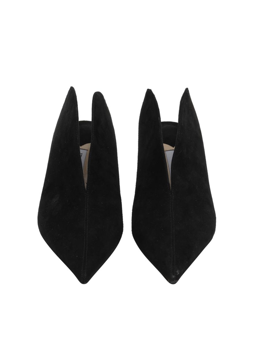 Black Suede Heels Size-37