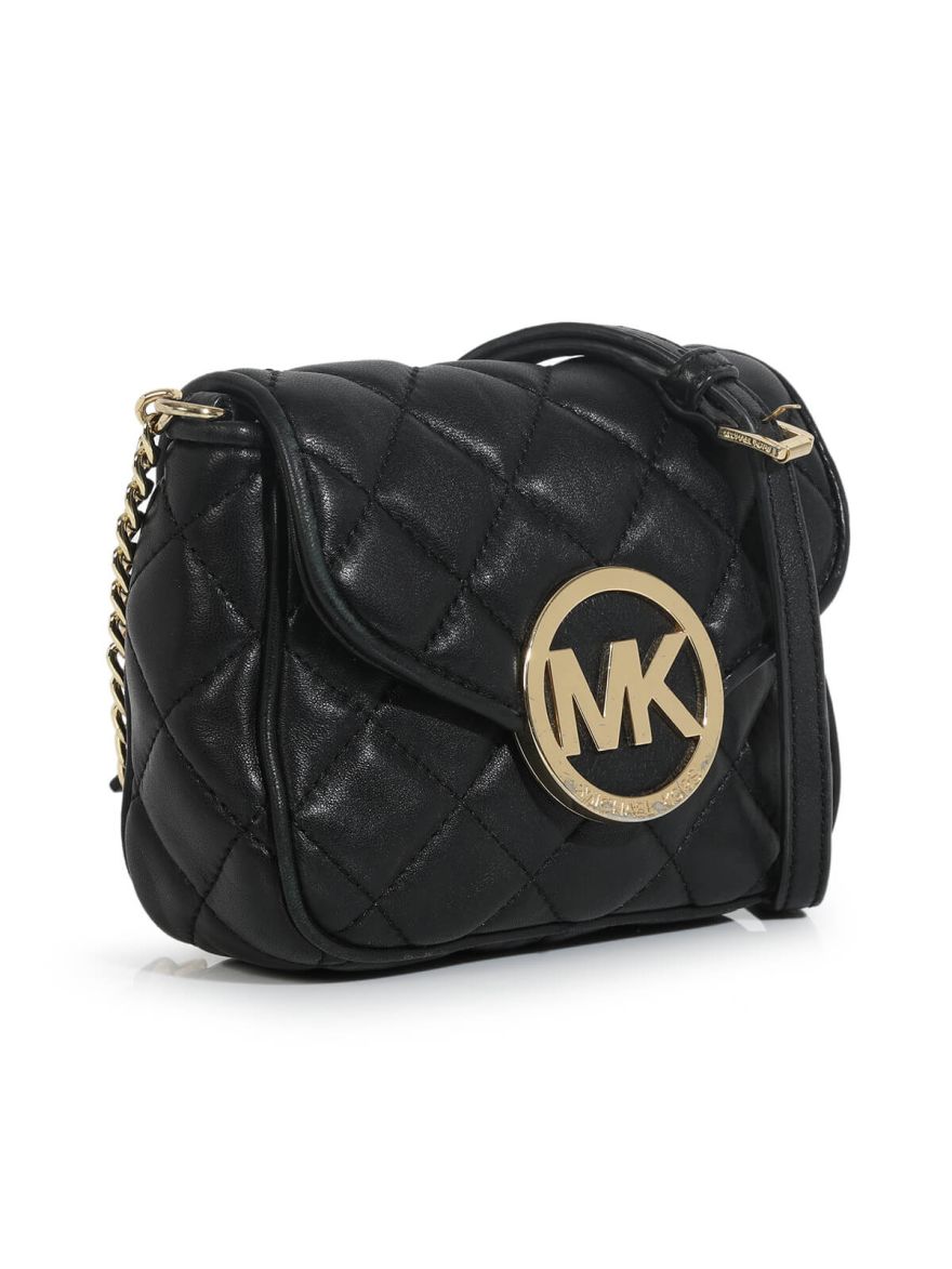 Fulton Quilted Black Crossbody Bag