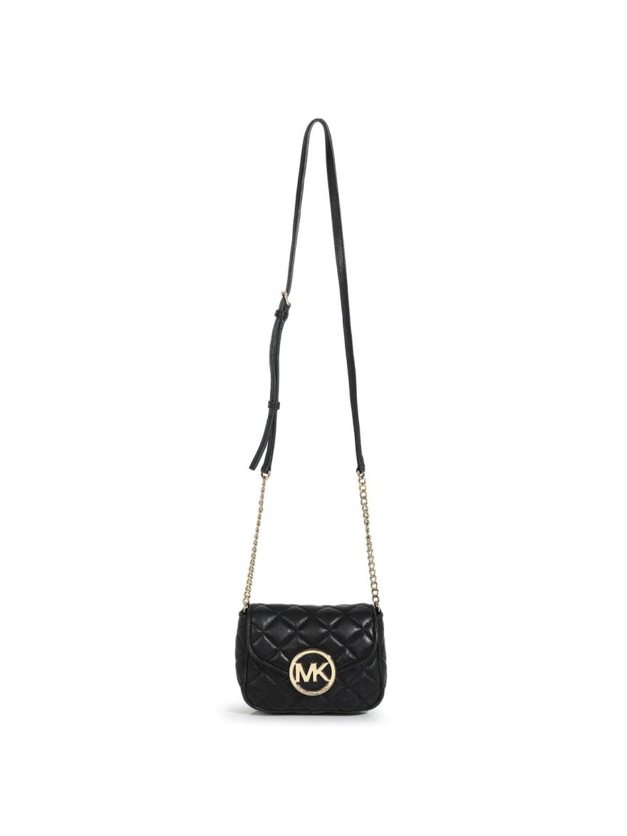 Fulton Quilted Black Crossbody Bag
