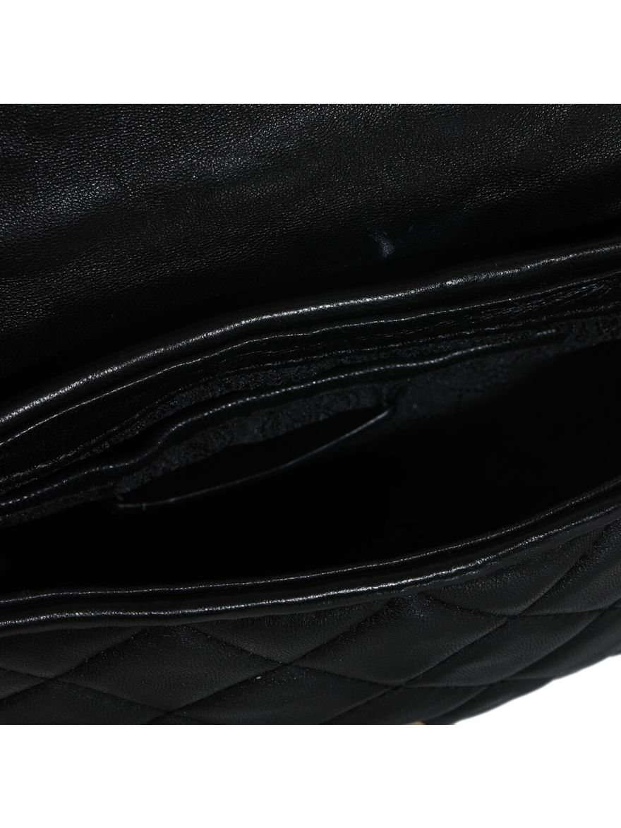 Fulton Quilted Black Crossbody Bag