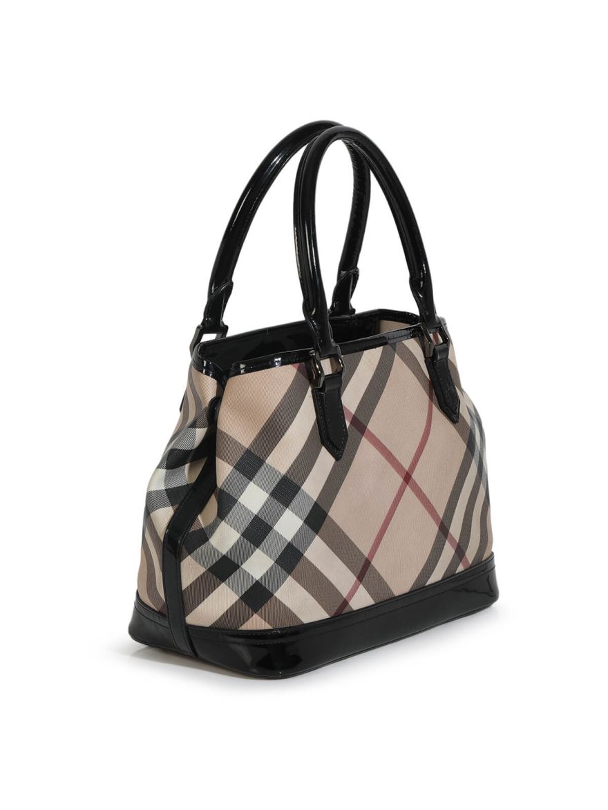 Supernova Beige/Black Satchel
