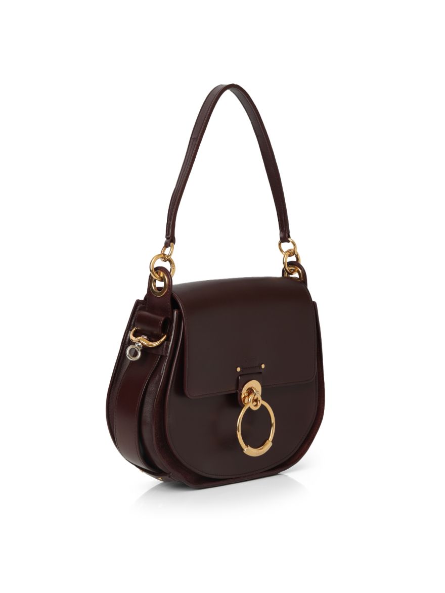 Tess Burgundy Large Leather Handbag