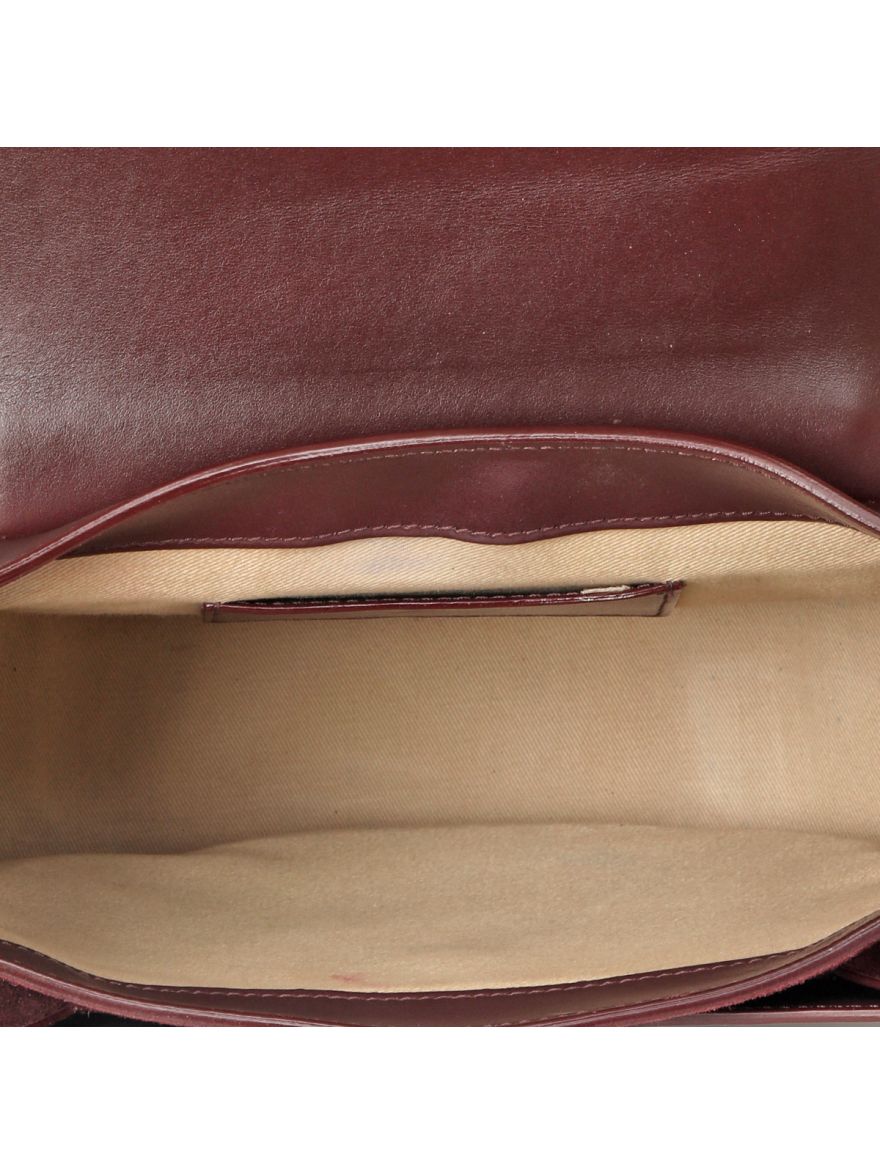 Tess Burgundy Large Leather Handbag