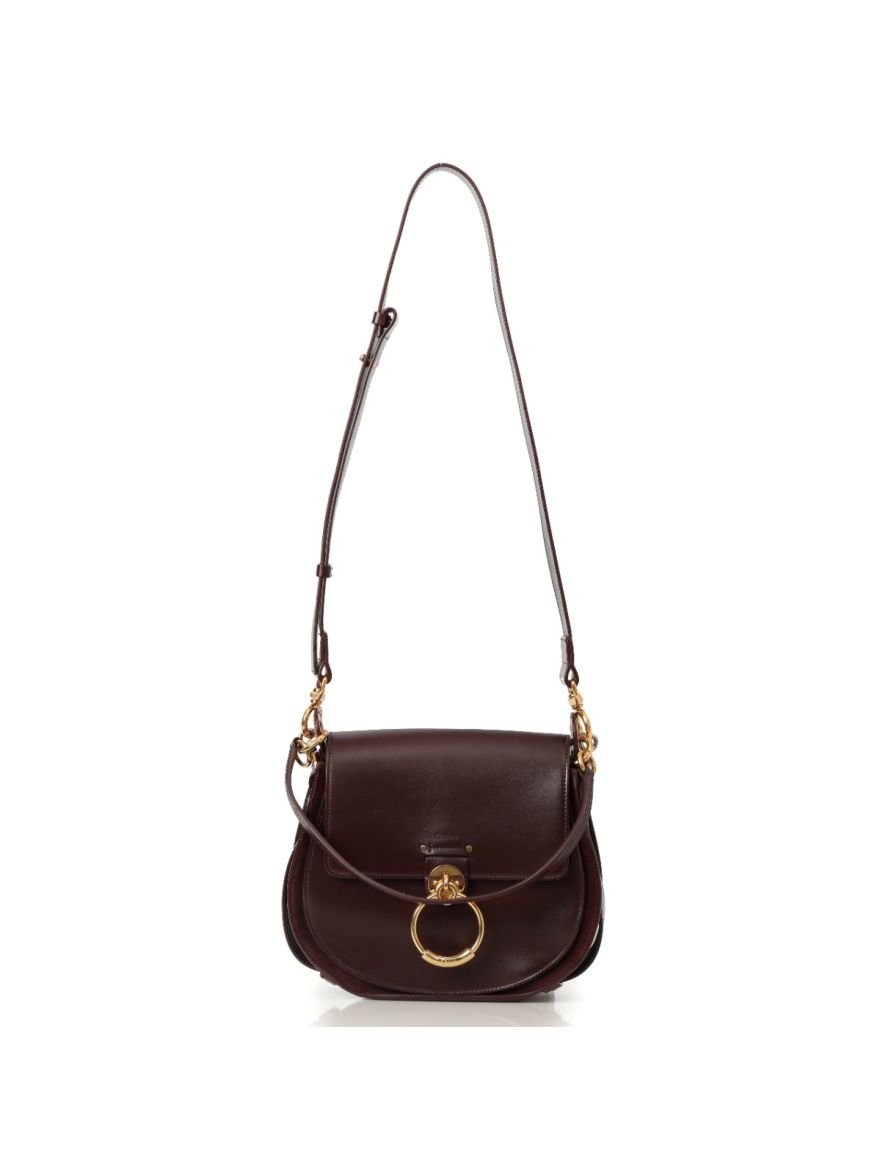 Tess Burgundy Large Leather Handbag