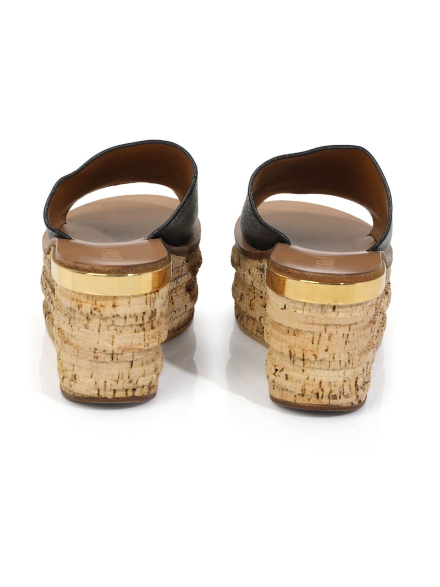 Leather Camille Wedge Mule/Size-35.5EUR
