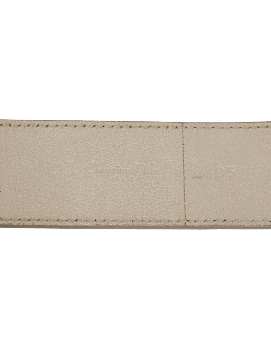 Metallic White Leather Belt For Women/Size-95