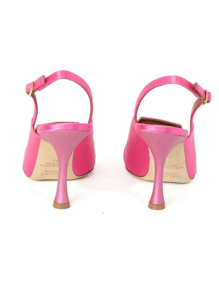 Vero Cuoio Women Pink color Satin Heel Size- 37