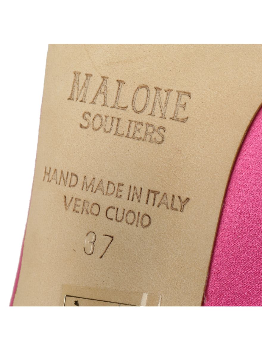 Vero Cuoio Women Pink color Satin Heel Size- 37