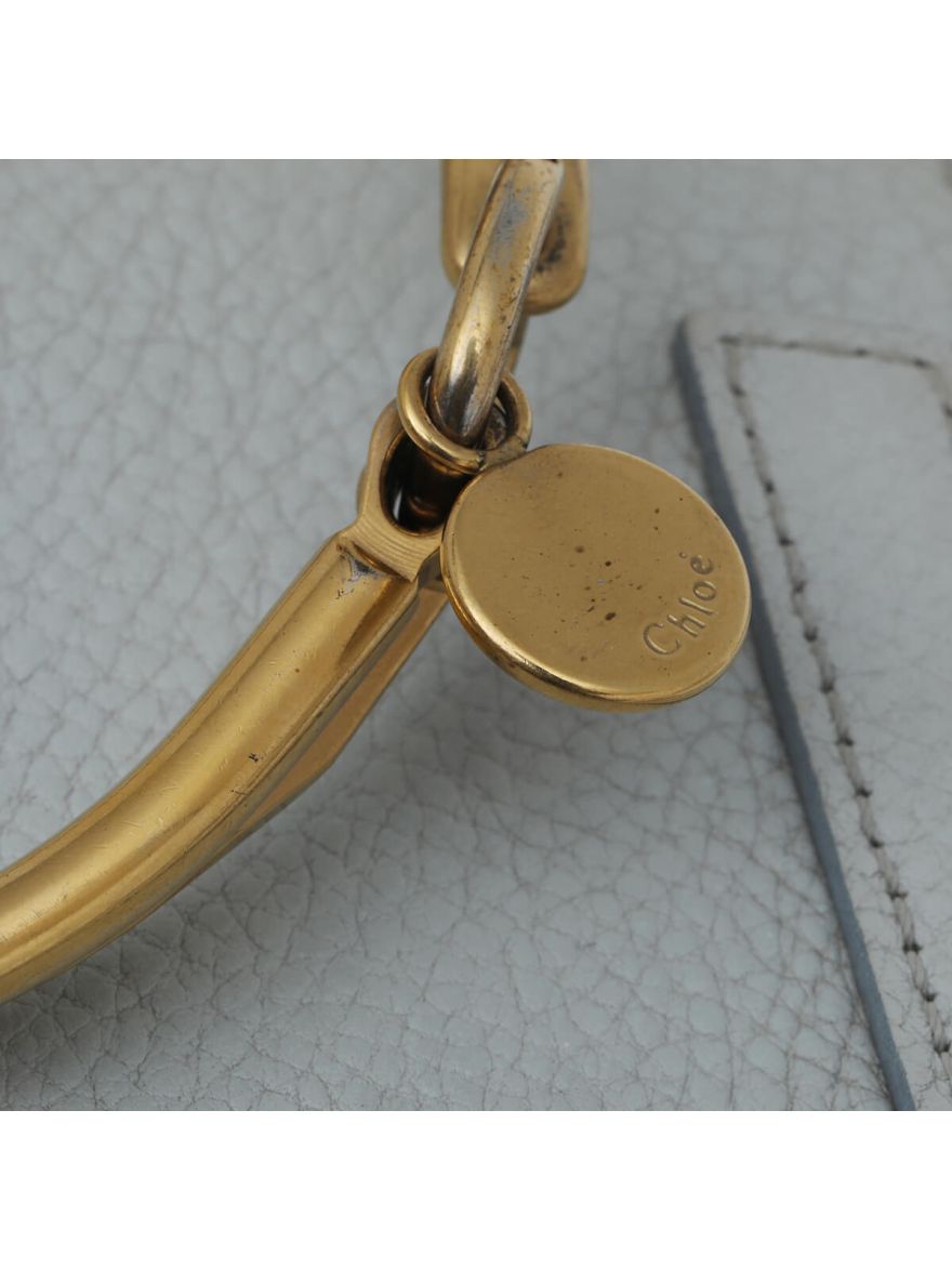 Leather & Suede Small Nile Bracelet Bag with Strap