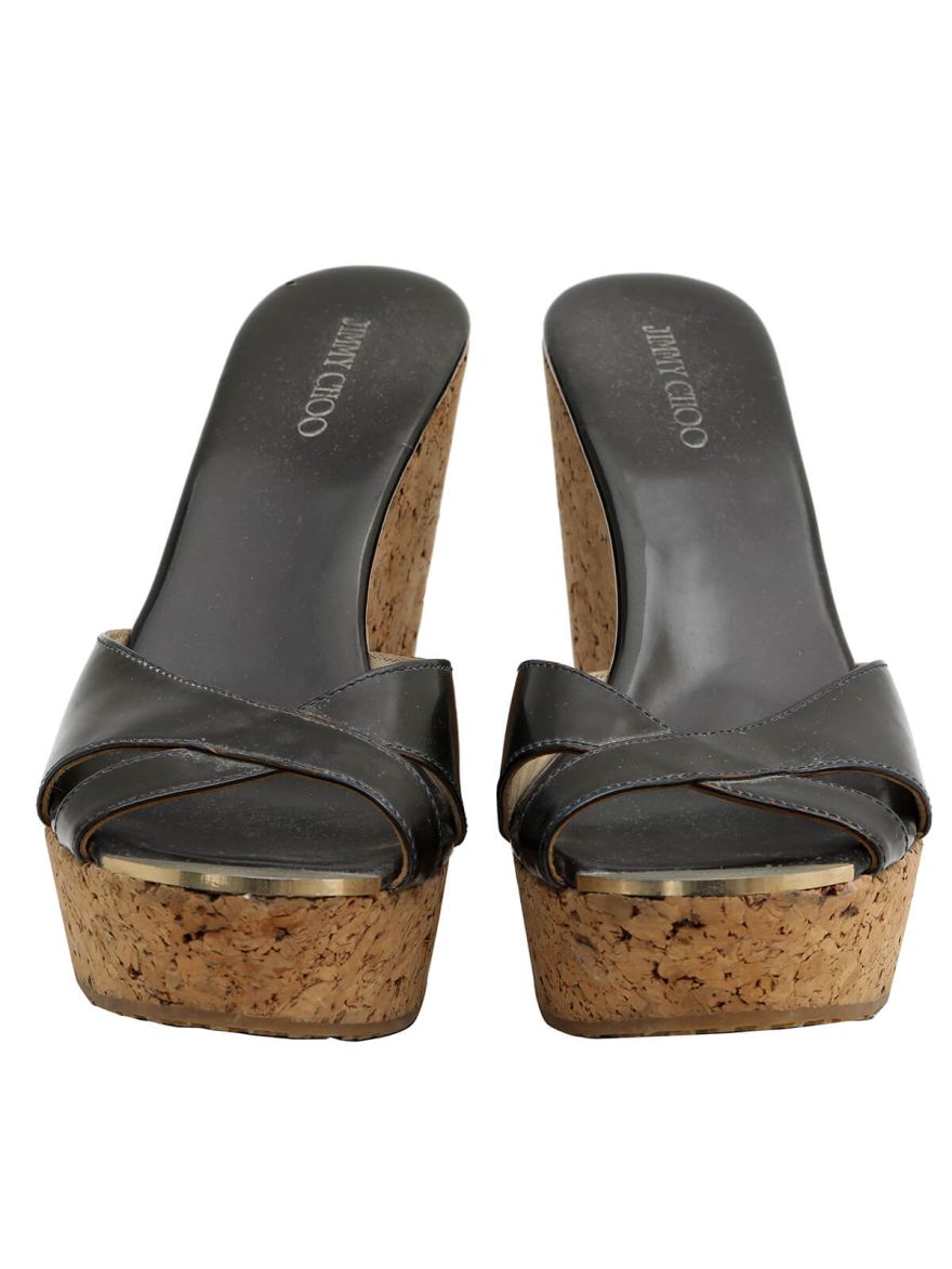 Black Perfume Mules (Black)/Size- 39