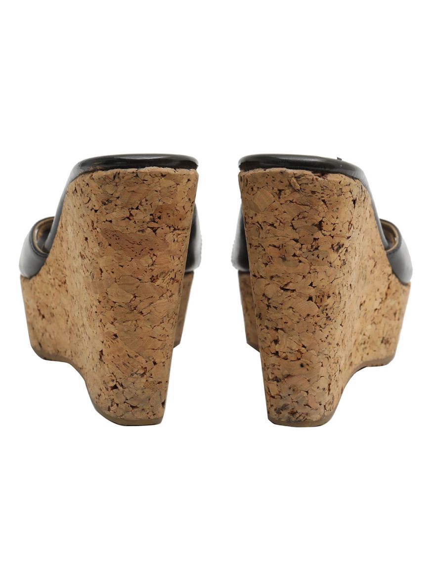 Black Perfume Mules (Black)/Size- 39