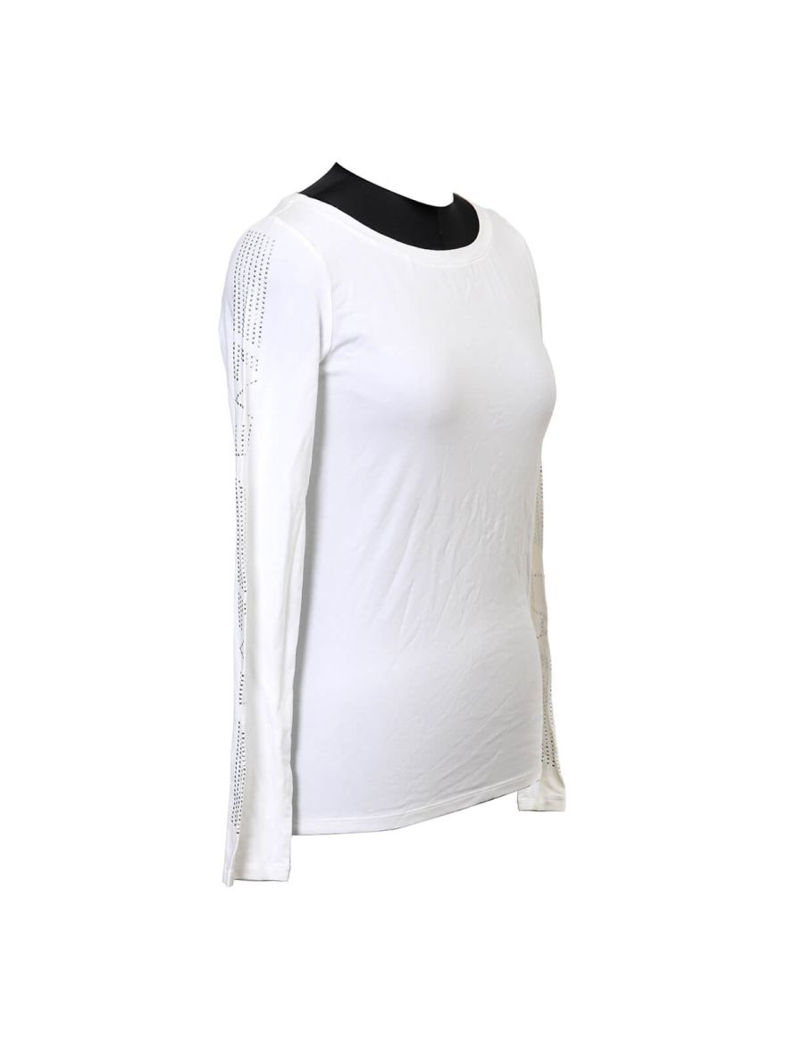 White Full Sleeve Tshirt/Size-L