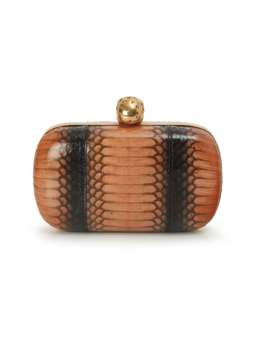 Python Skull Box Clutch Small