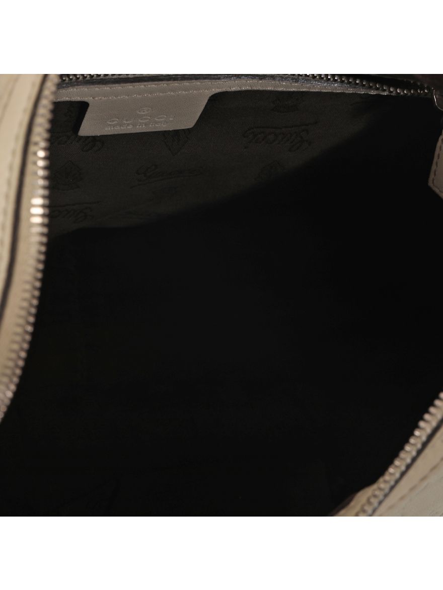 White Guccissima leather GG Twins Medium Hobo Bag