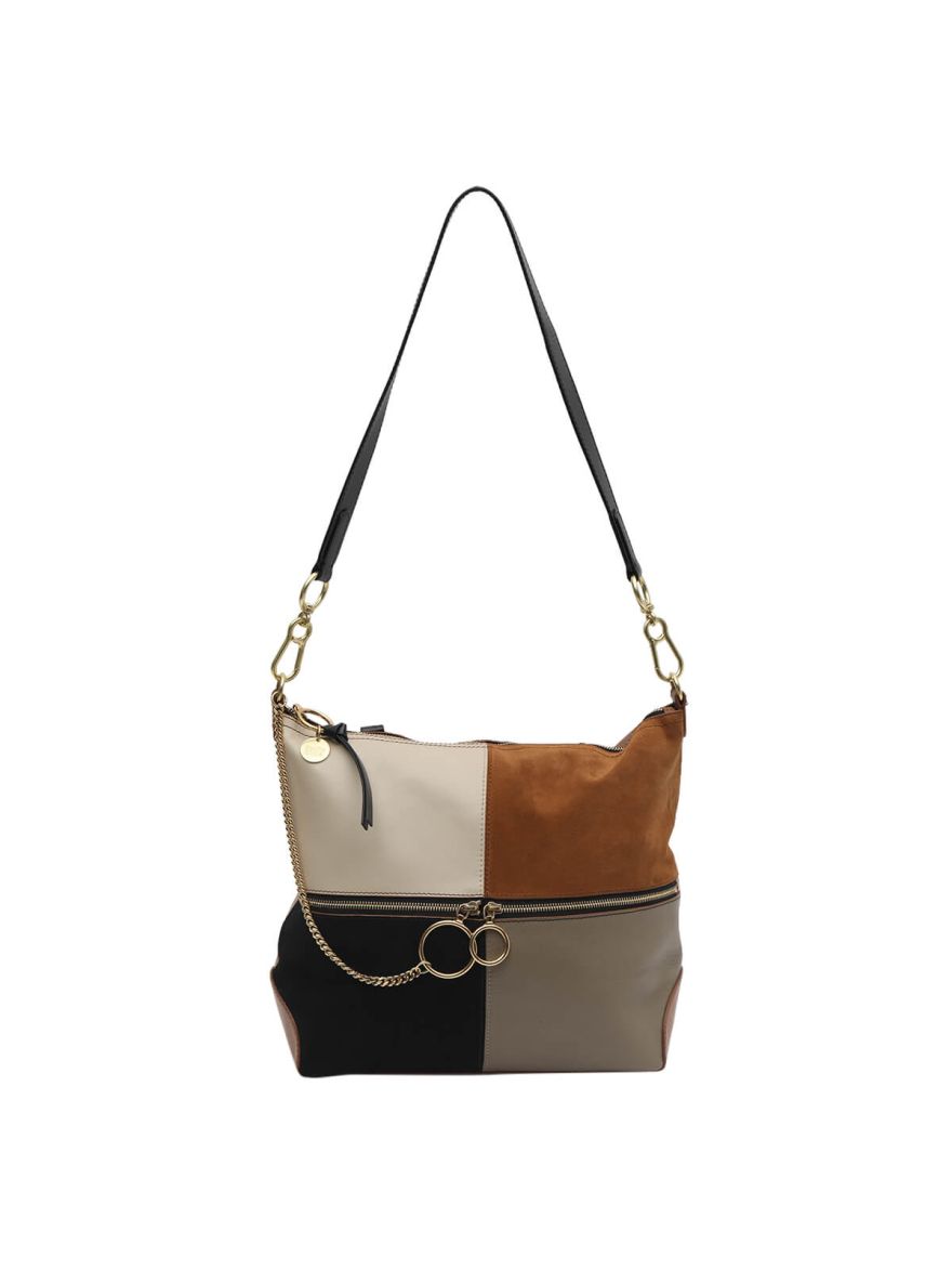 See By Tan Suede/Leather Shoulder Bag