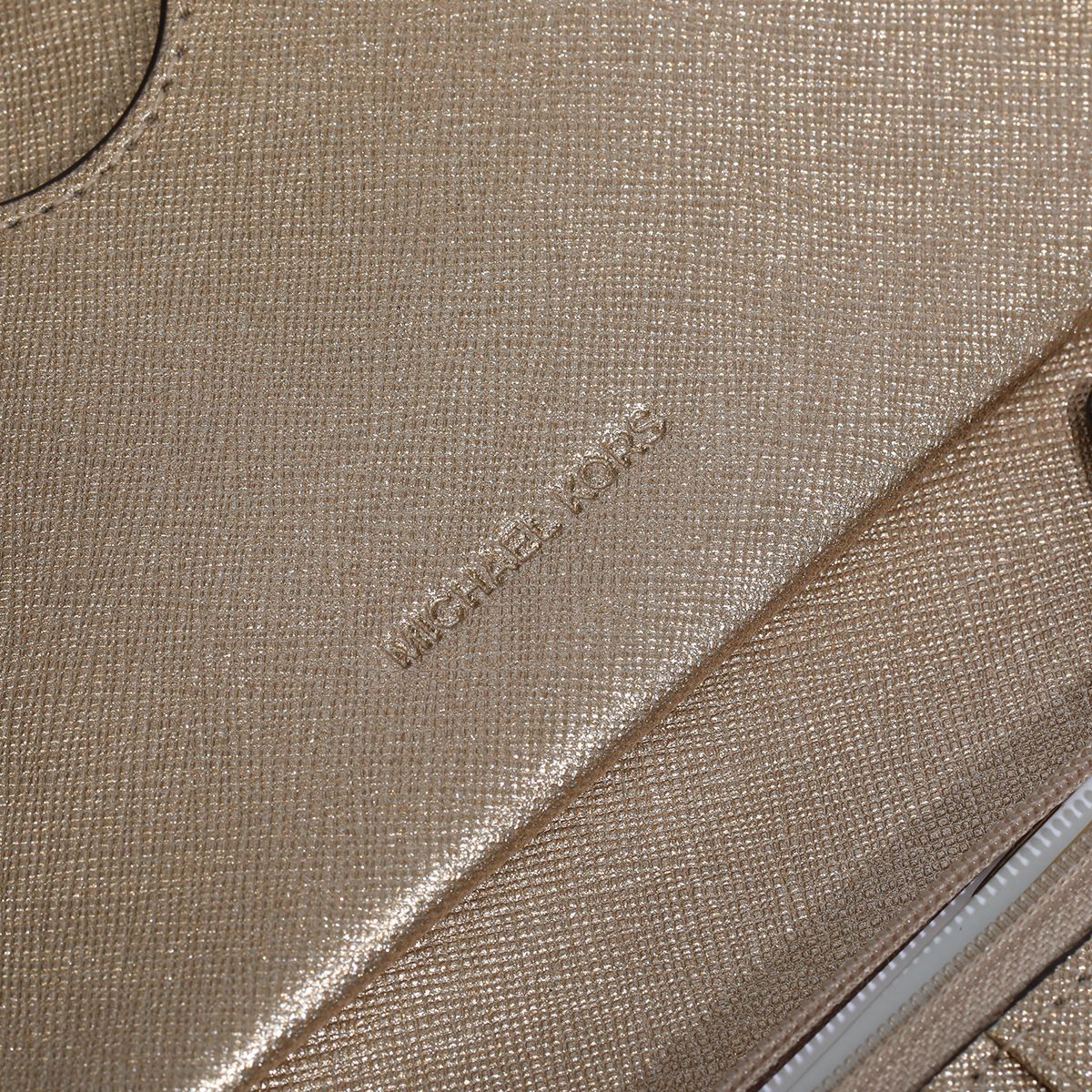 Golden Zip Around Wallet