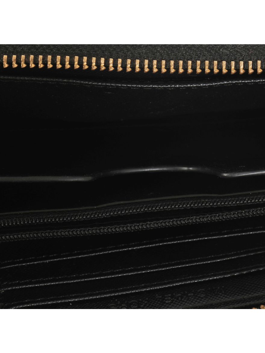 Black Patent Leather Wallet Full Size
