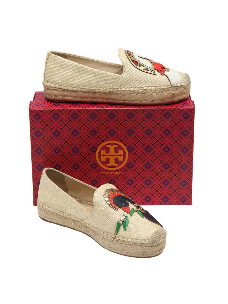 Peacock Espradrille Flats/Size-9.5