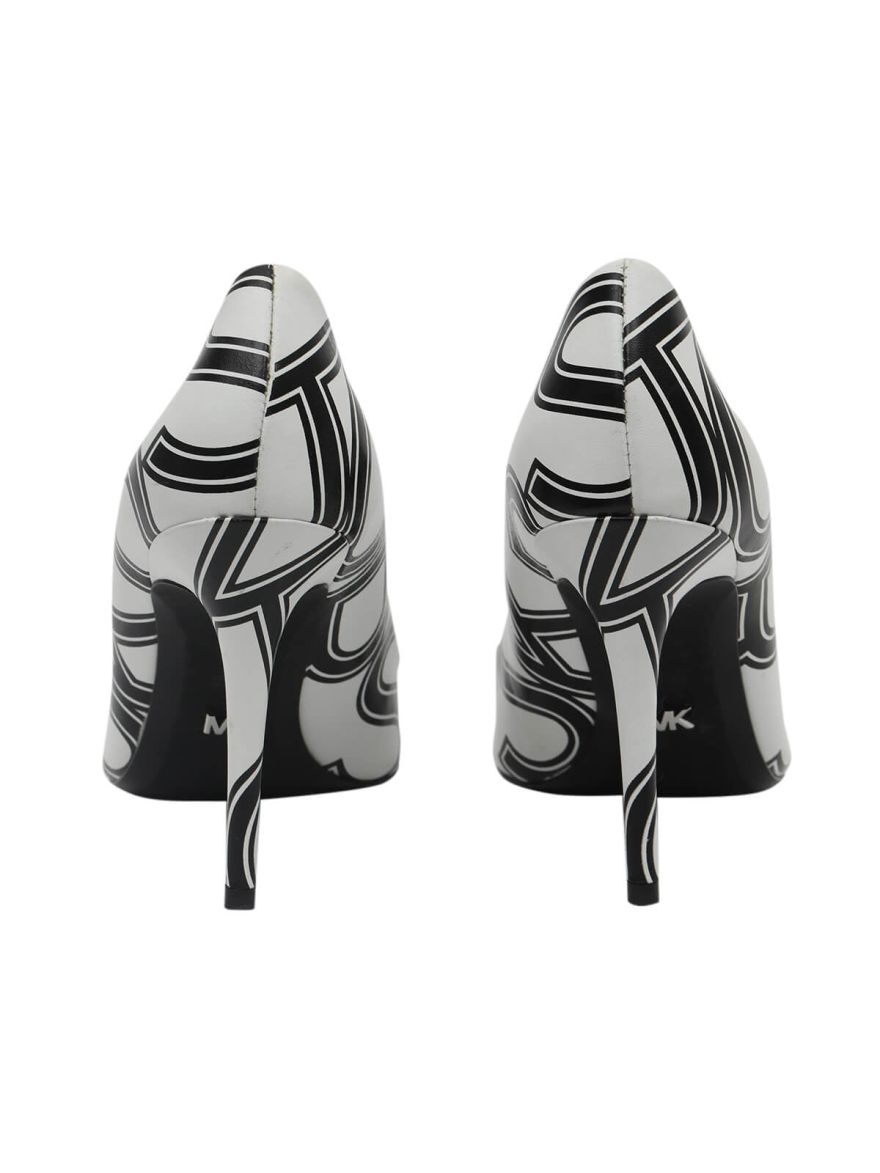 Graphic Logo White and Black Heels/Size-5.5M
