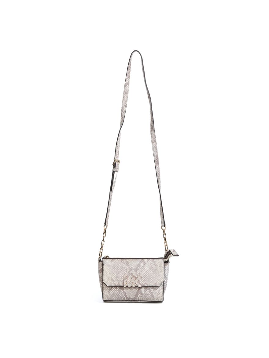 Snake Embossed Crossbody Bag One Size